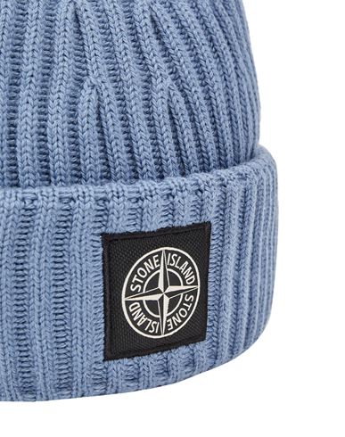 stone island blue beanie