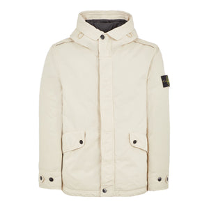 Stone Island David-Tc Short Down Parka in Plaster