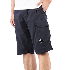 Cp Company Stretch Twill Cargo Shorts In Navy