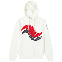 Load image into Gallery viewer, Moncler Wave Logo Overhead Hoodie In White
