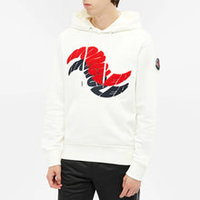 Load image into Gallery viewer, Moncler Wave Logo Overhead Hoodie In White
