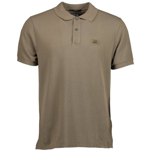 Cp Company Slim Fit Polo Shirt 098A Butternut Brown