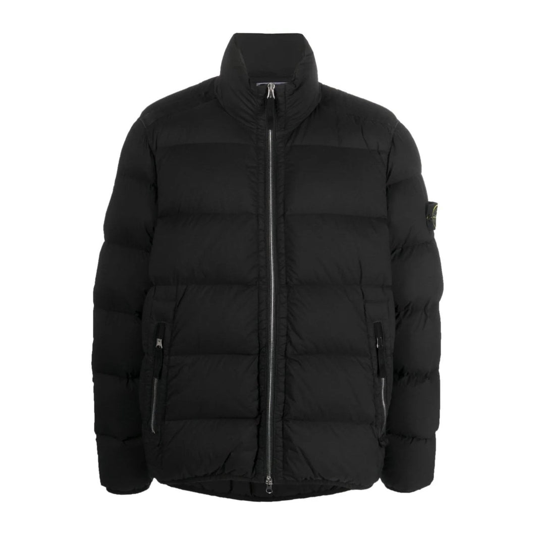 Stone Island Seamless Tunnel Nylon Down-Tc Coat in Black