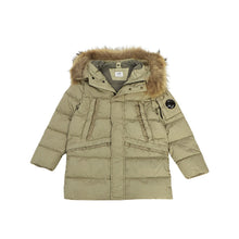 Load image into Gallery viewer, Cp Company Junior M.t.t.n Down Goggle Parka Jacket in Silver Sage
