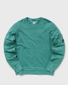 Cp Company Resist Dyed Lens Sweatshirt In Frosty Green