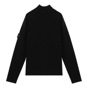 Stone Island Light Knit Roll Neck Sweatshirt 525C4 Black