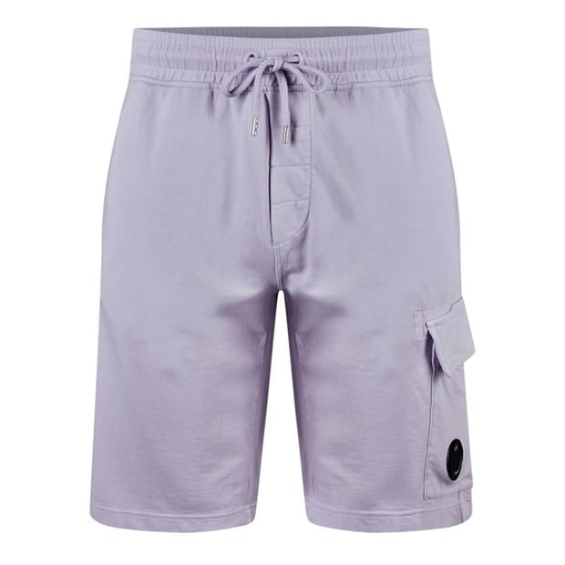 Cp Company Light Fleece Lens Shorts in Cosmic Sky (Pre-Order: Due Approx. 28th Feb)