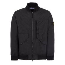 Load image into Gallery viewer, Stone Island Garment Dyed Crinkle Reps R-Ny Primaloft Bomber Jacket in Black
