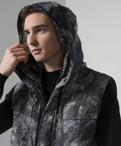 Stone Island Primaloft Grid Camo Gilet Grey