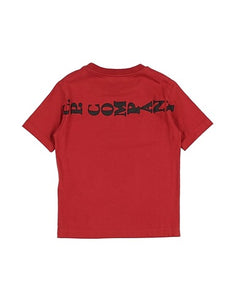 Cp Company Junior Horizontal Logo T-Shirt In Red