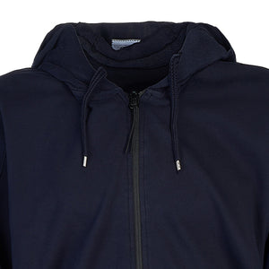 Cp Company Hooded Light Fleece Lens Full Zip In Navy