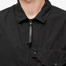 Load image into Gallery viewer, Cp Company Full Zip Lens Overshirt In Black
