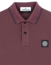 Load image into Gallery viewer, Stone Island Short Sleeve Stretch Slim Fit Polo Shirt In Burgundy
