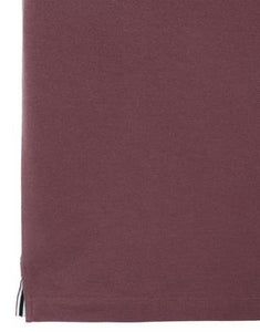 Stone Island Short Sleeve Stretch Slim Fit Polo Shirt In Burgundy