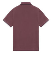 Load image into Gallery viewer, Stone Island Short Sleeve Stretch Slim Fit Polo Shirt In Burgundy
