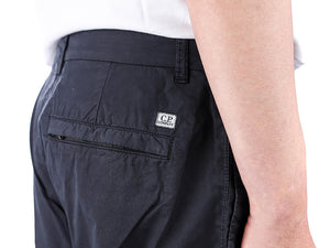 Cp Company Stretch Twill Cargo Shorts In Navy