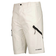 Load image into Gallery viewer, Cp Company Rip-Stop Cargo Bermuda Shorts In White
