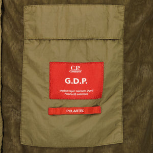 Cp Company G.D.P Lens Polartec Jacket In Ivy Green