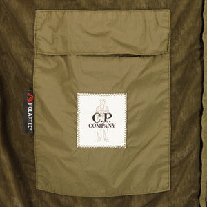 Cp Company G.D.P Lens Polartec Jacket In Ivy Green