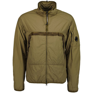 Cp Company G.D.P Lens Polartec Jacket In Ivy Green