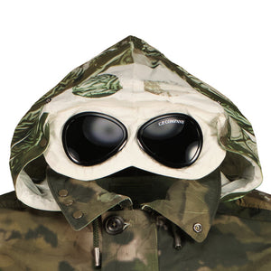 Cp Company Tracery La Mille Watchviewer Goggle Jacket In Ivy Green