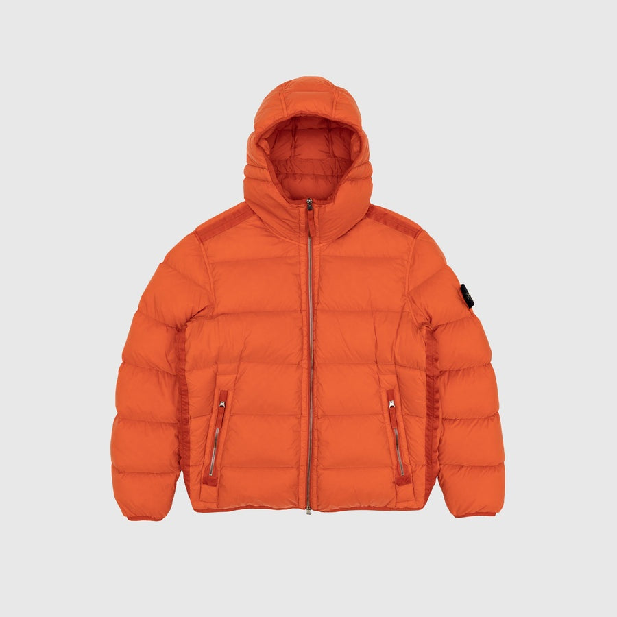 Stone Island Seamless Tunnel Nylon Down-Tc Jacket In Orange