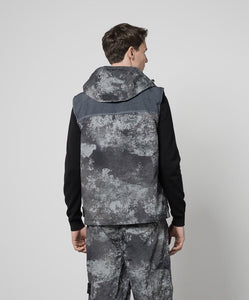 Stone Island Primaloft Grid Camo Gilet Grey