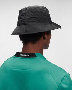 CP Company Chrome-R Bucket Hat In Black