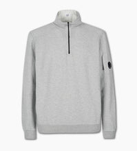 Load image into Gallery viewer, Cp Company Light Fleece Lens Quarter Zip In Grey
