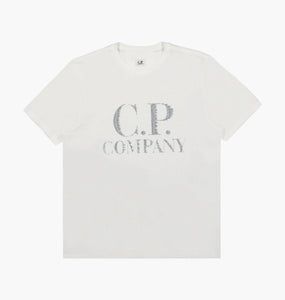 Cp Company Large Logo T-Shirt In White