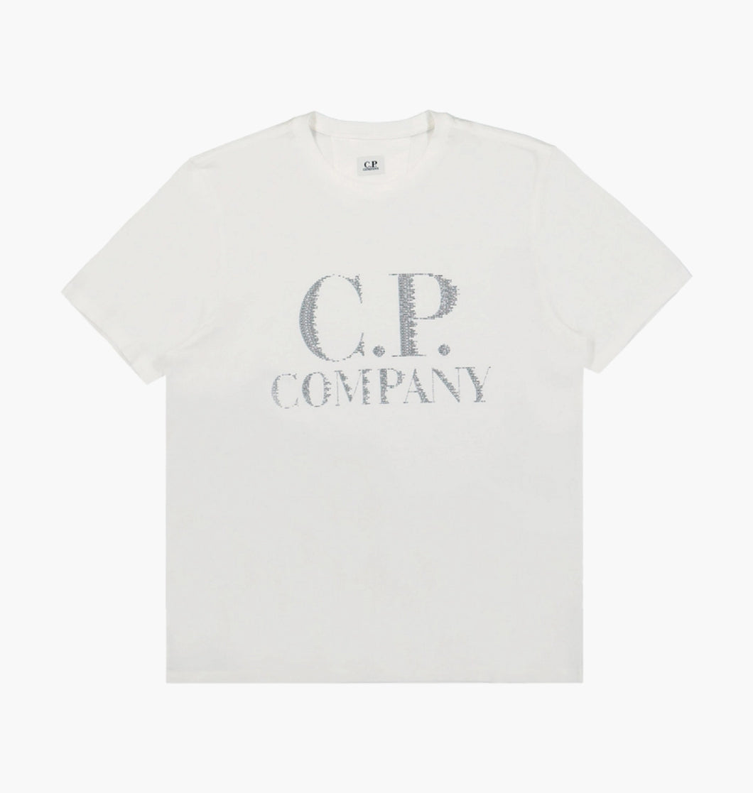 Cp Company Large Logo T-Shirt In White