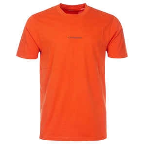 Cp Company Small Centre Logo T-Shirt In Harvest Pumpkin