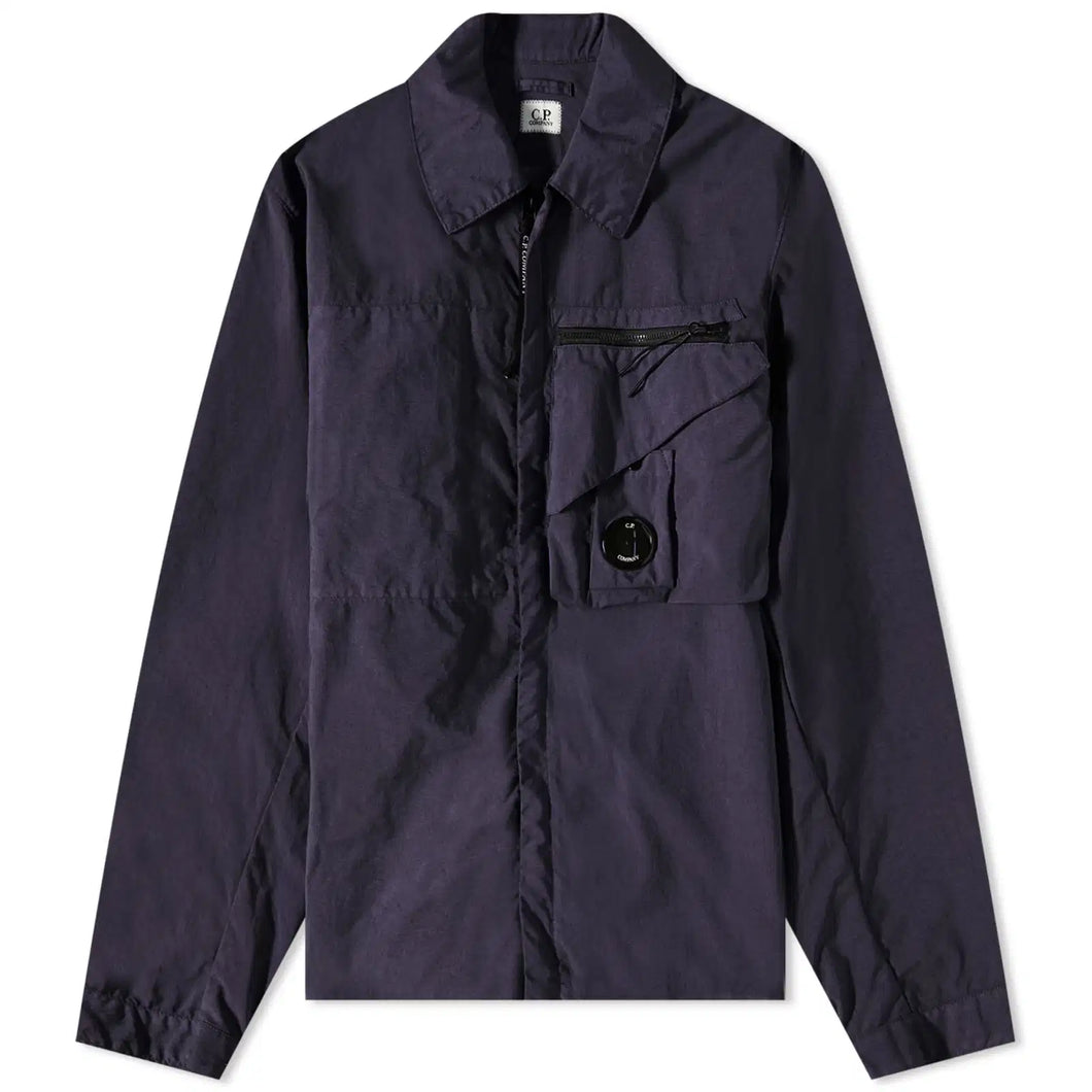 Cp Company Taylon P Lens Overshirt In Navy