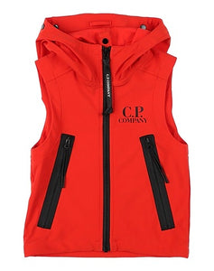 CP Company Junior Shell - R Goggle Gilet in Fiery Red