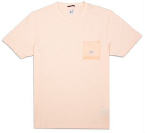 Cp Company Tacting Mesh Pocket T-Shirt in Pink