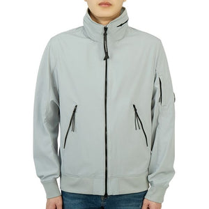 Cp Company Shell-R Lightweight Lens Bomber Jacket In Griffin Grey