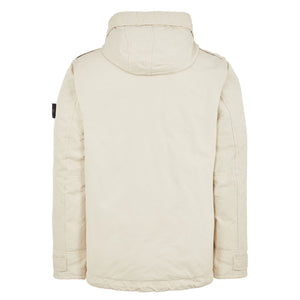 Stone Island David-Tc Short Down Parka in Plaster