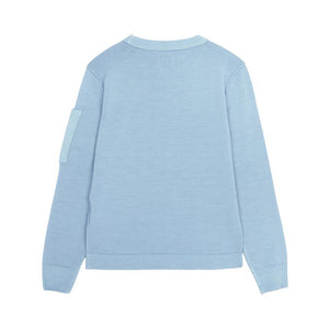 Cp Company Junior Fine Wool Knit In Blue 051