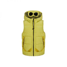 Load image into Gallery viewer, CP Company Junior Saint Peter Goggle Down Gilet In Golden Palm
