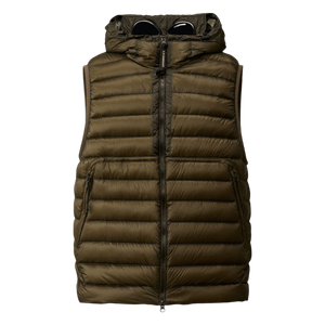 Cp Company D.D Shell Down Gilet In Butternut Brown