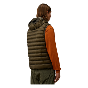 Cp Company D.D Shell Down Gilet In Butternut Brown