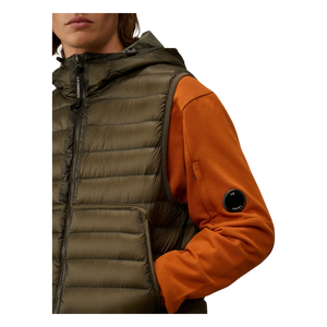 Cp Company D.D Shell Down Gilet In Butternut Brown