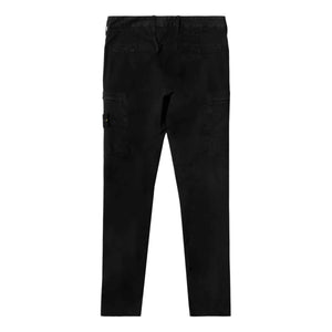 Stone Island Skinny Fit Cargo Pants In Black