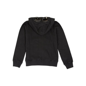 Cp Company Junior Goggle Full Zip Hoodie In Black