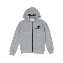 Load image into Gallery viewer, Cp Company Junior Goggle Full Zip Hoodie In Grey
