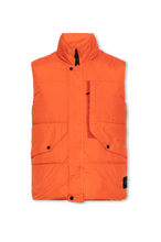 Load image into Gallery viewer, Stone Island Garment Dyed Crinkle Reps Gilet In Orange
