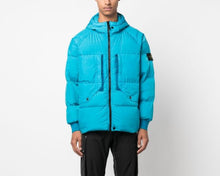 Load image into Gallery viewer, Stone Island Garment Dyed Crinkle Reps R-Ny Down Jacket In Avio Blue
