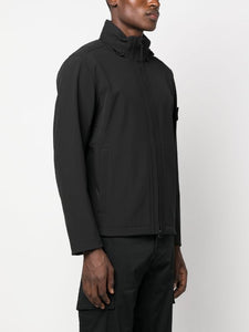 Stone Island Soft Shell-R E.Dye Jacket Black