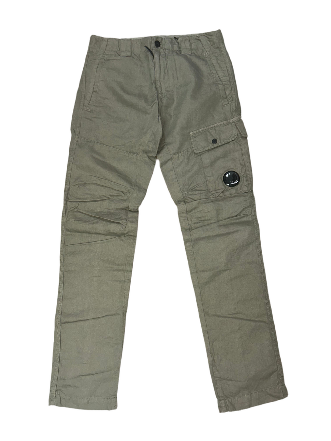 Cp Company Cotton Linen Lens Cargo Pants In Seneca Rock