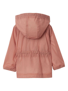 Burberry Junior Girls Checked Jacket In Coral